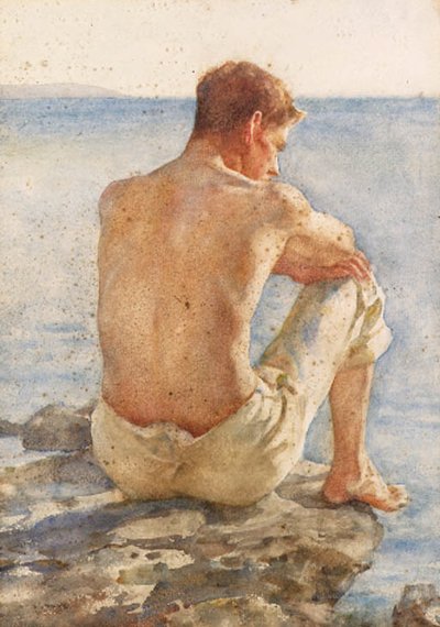 Charlie Mitchell door Henry Scott Tuke